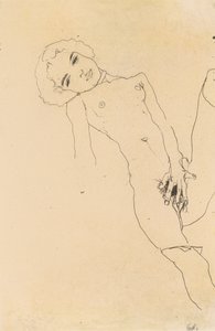 Fille se masturbant - Egon Schiele